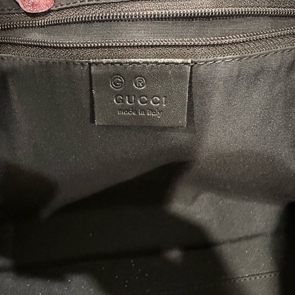 Gucci GG Canvas Boston Satchel Bag in brown. - Picture 7 of 10